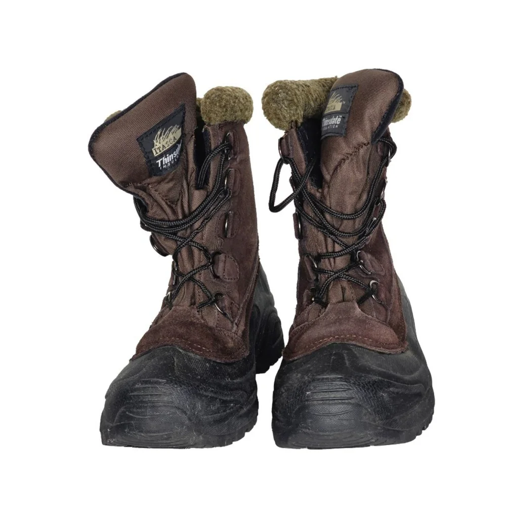 Men's Itasca Brown & Black Rain & Snow Boots Size 12